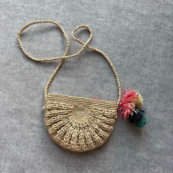 Mar Y Sol Handbags - Mar y Sol Crossbody Rattan Bag